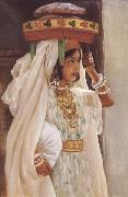 Henry d Estienne Jeune fille arabe Portant le pain (mk32) china oil painting reproduction